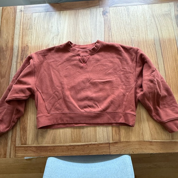 Reformation Grace Cropped Sweatshirt brown - Picture 3 of 5